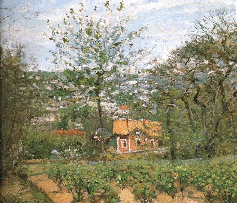 Hut villages, Camille Pissarro